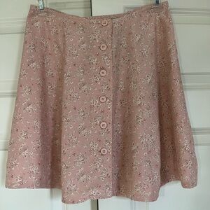Express Vintage Floral Skater Skirt Size 5-6